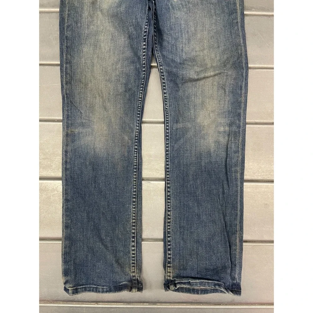Levis 514 Slim Straight Jeans‎ Mens 31x32 Blue Medium Wash Denim Faded